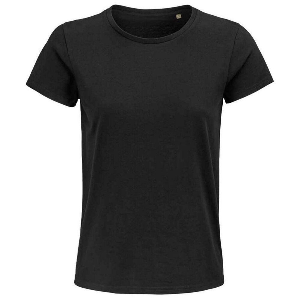 SOLS Womens/Ladies Pioneer T-Shirt / Deep Black